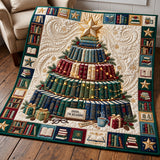 BOOK TREE | HANDMADE QUILTED BLANKET