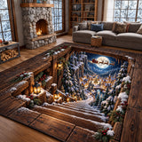 CHRISTMAS STAIRWAY AREA RUG | NON-SLIP QUILTED MAT