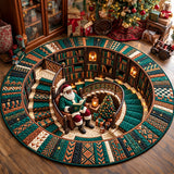 Melanin Santa Spiral Quilted Round Mat GFTOMA15300