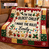 CHRISTMAS SIBLING | HANDMADE QUILTED BLANKET