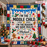 Christmas Sibling Quilted Blanket QTCUZ GFTOMA15366