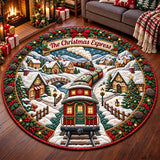Village Train Quilted Round Mat GFTOMA15381
