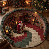 Jolly Santa Quilted Round Mat GFTOMA6506