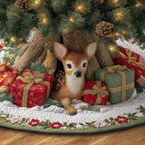 DEER HAVEN | QUILTED CHRISTMAS TREE SKIRT