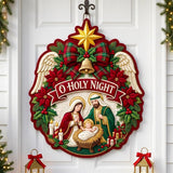 Christmas Spirit Custom Shape Quilted Door Hanger GFTONMU2738