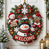 Christmas Spirit Custom Shape Quilted Door Hanger GFTONMU2742