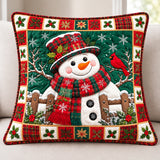 Jolly Snowman Quilted Pillow Case GFTONPT106 C2