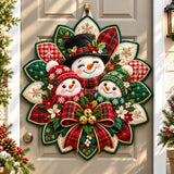 SNOWMAN SNOWFALL DREAMS | QUILTED DOOR HANGER