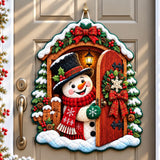 SNOWMAN ICY MAGIC | QUILTED DOOR HANGER