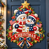 SNOWMAN COZY | QUILTED DOOR HANGER