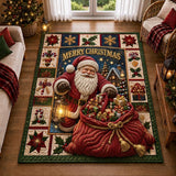 SANTA HOMECOMING AREA RUG | NON-SLIP QUILTED MAT