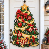 CHRISTMAS TREE MAGIC | QUILTED DOOR HANGER