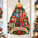 CHRISTMAS TREE JOY | QUILTED DOOR HANGER