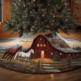 Horse Farm Quilted Tree Skirt GFTONT4427