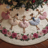 Rosie Ballerina Quilted Tree Skirt GFTONT4548