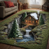 COZY CABIN AREA RUG | NON-SLIP QUILTED MAT