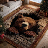 BROWN BEAR AREA RUG | NON-SLIP QUILTED MAT