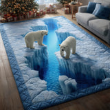POLAR JOURNEY AREA RUG | NON-SLIP QUILTED MAT