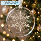 Our First Christmas Christmas Mica Ornament