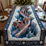 BEADED SANTA SLEIGH | QUILTED TABLE RUNNER