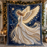 JEWELED ANGEL CHRISTMAS | HANDMADE QUILTED BLANKET