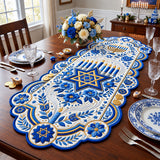 FLORAL HANUKKAH | QUILTED DOOR HANGER