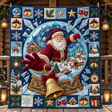 Santa Snow Globe Quilted Blanket GFTOPND2856