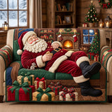 Sleeping Santa Quilted Sofa Cover GFTOPND3041
