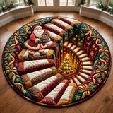 CHRISTMAS SPIRAL | QUILTED ROUND MAT