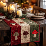 Colorful Mushroom Quilted Table Runner GFTOQA131