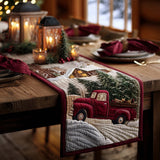 RED TRUCK | QUILTED TABLE RUNNER