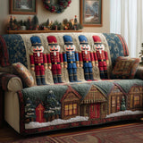 Nutcracker Row Quilted Sofa Cover GFTOQM1131