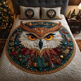 Regal Owl 3-Piece Quilted Bedding Set GFTOQM1154