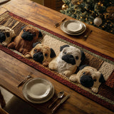 PUG PARADE | QUILTED TABLE RUNNER
