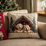 Holiday Cabin Quilted Pillow Case GFTOQM1462