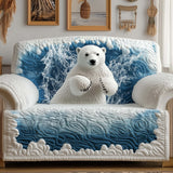 Polar Splash Quilted Sofa Cover GFTOQM268