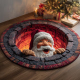 CHIMNEY SANTA | QUILTED ROUND MAT