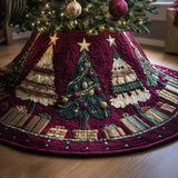 Starry Trees Quilted Tree Skirt GFTOQM398