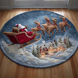 REINDEER FLIGHT | QUILTED ROUND MAT