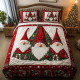 TRIO GNOMES BEDDING SET | 3-PIECE QUILTED BED SET