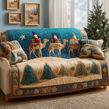 Camel Riders Quilted Sofa Cover GFTOQM906