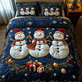 Snowy Companions 3-Piece Quilted Bedding Set GFTOTP13963