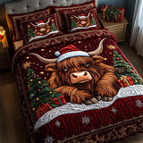 Holiday Farmstead 3-Piece Quilted Bedding Set GFTOTP14257