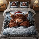 HOLIDAY FARMSTEAD BEDDING SET | 3-PIECE QUILTED BED SET