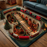 HOLIDAY EXPRESS AREA RUG | NON-SLIP QUILTED MAT