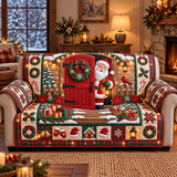 Santa Welcome Quilted Sofa Cover GFTOTP22268