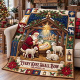 PRAYING SANTA MANGER | HANDMADE QUILTED BLANKET