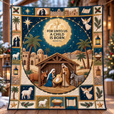 DESERT STAR NATIVITY | HANDMADE QUILTED BLANKET