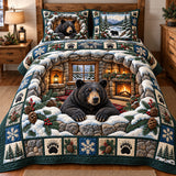Winter Rustic Guardian 3-Piece Quilted Bedding Set GFTOTP22541
