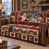 Jolly Christmas Window Quilted Sofa Cover GFTOTP22772
